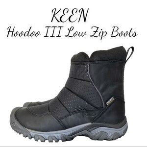 NIB KEEN Women's Hoodoo iii Low Zip-w Snow Boot, Color: Black/Magnet